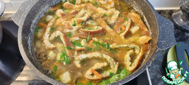 Щи с морской капустой