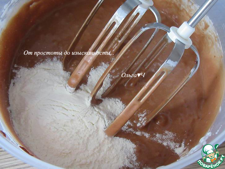 Шоколадное печенье с кокосовой стружкой