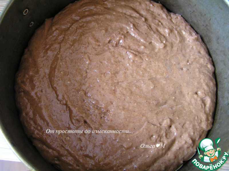 Шоколадный кокосово-томатный торт