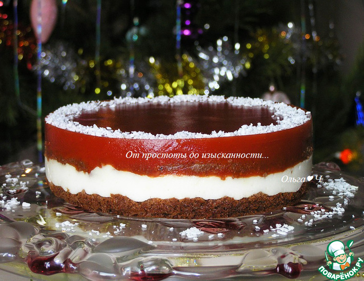 Шоколадный кокосово-томатный торт