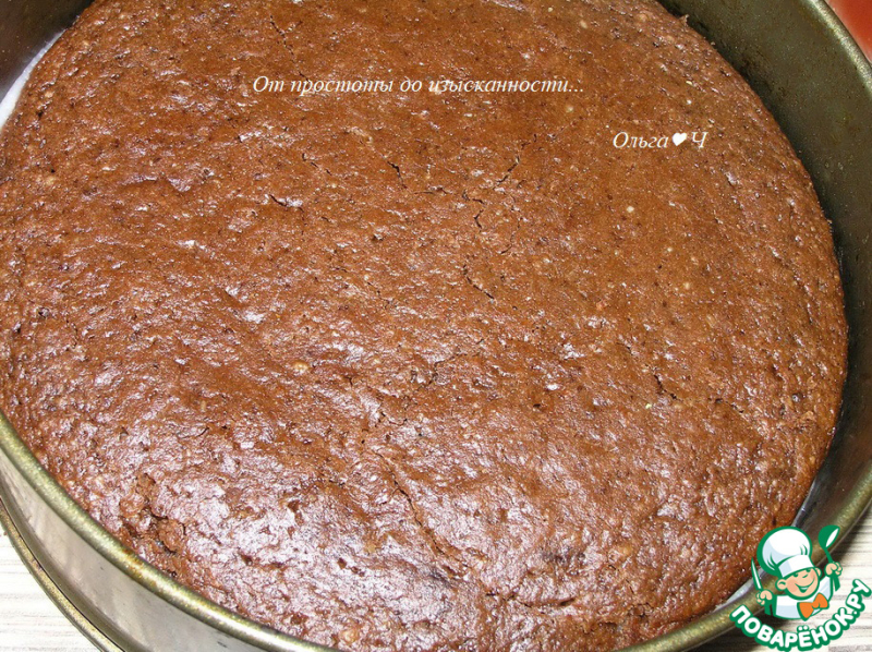 Шоколадный кокосово-томатный торт