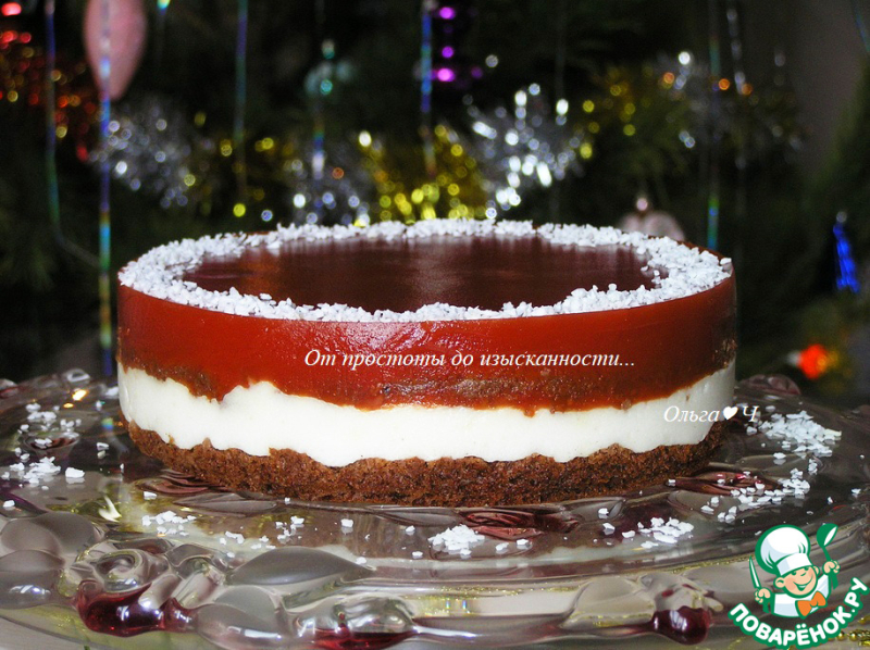 Шоколадный кокосово-томатный торт