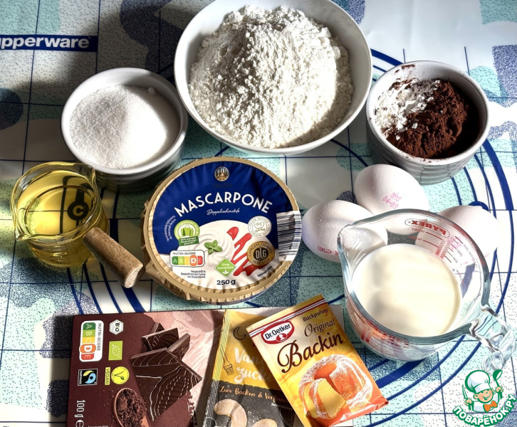Шоколадный пирог с маскарпоне