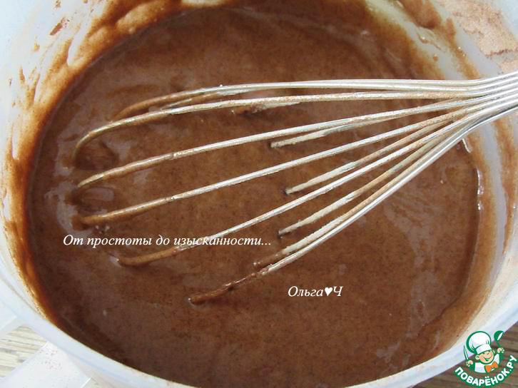 Шоколадный пирог с вишней