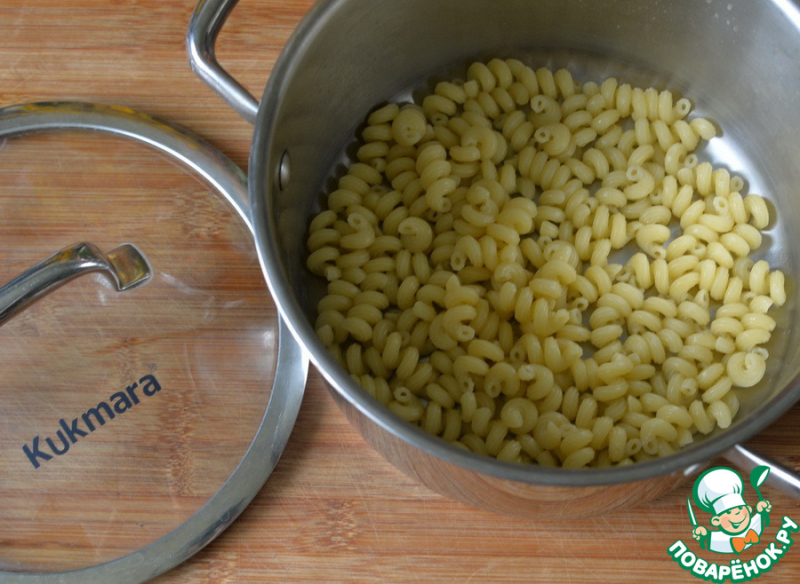 Швейцарский салат с макаронами