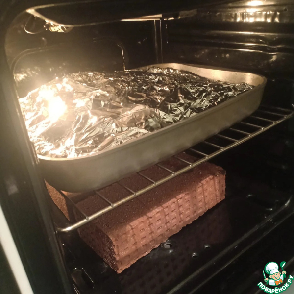 Скумбрия, запеченная с овощами