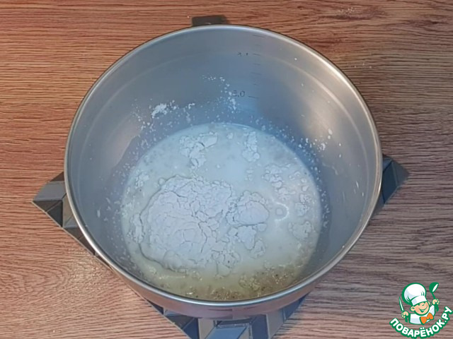Слоеный пирог с брынзой