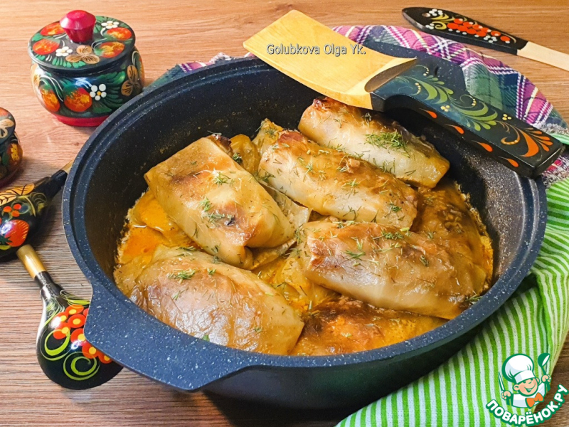 Сочные голубцы в жаровне