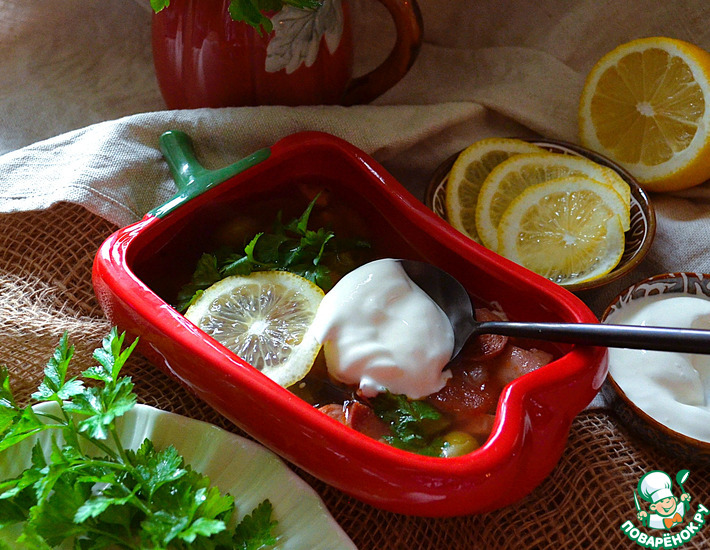 Солянка сборная с помидорами