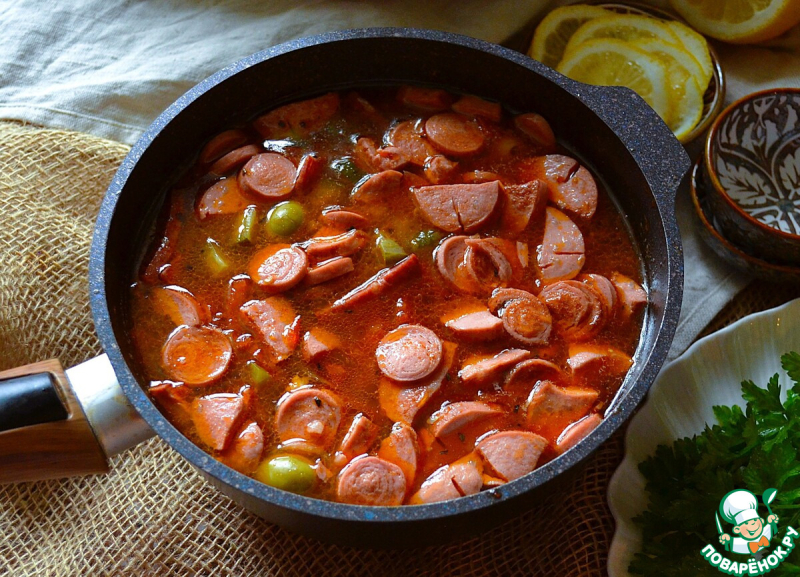 Солянка сборная с помидорами