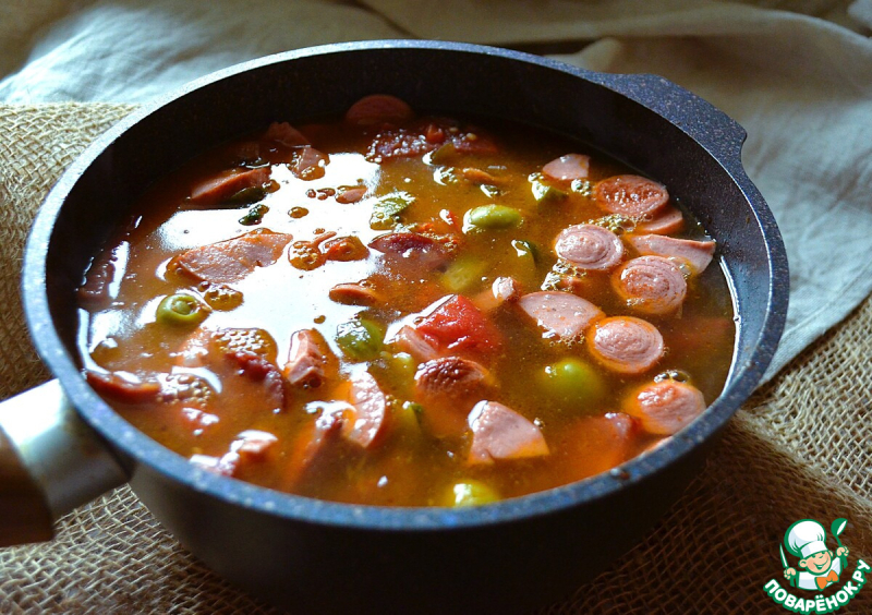 Солянка сборная с помидорами