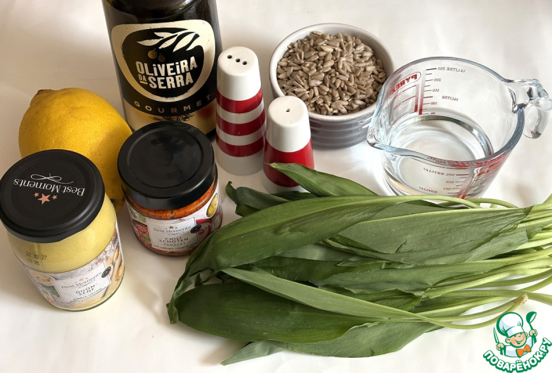 Соус из черемши и семян