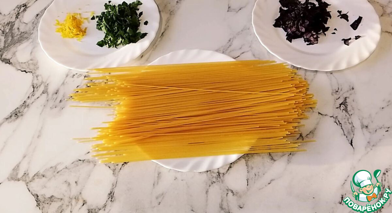 Спагетти с помидорами Черри по-средиземноморски