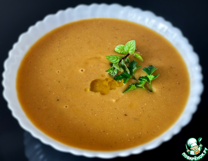 Суп пюре из чечевицы