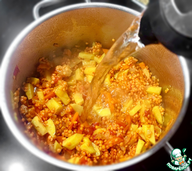 Суп пюре из чечевицы