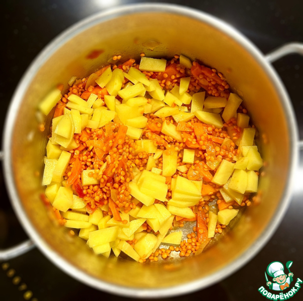 Суп пюре из чечевицы