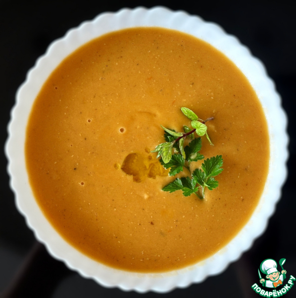 Суп пюре из чечевицы