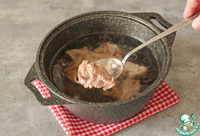 Суп с сырными галушками