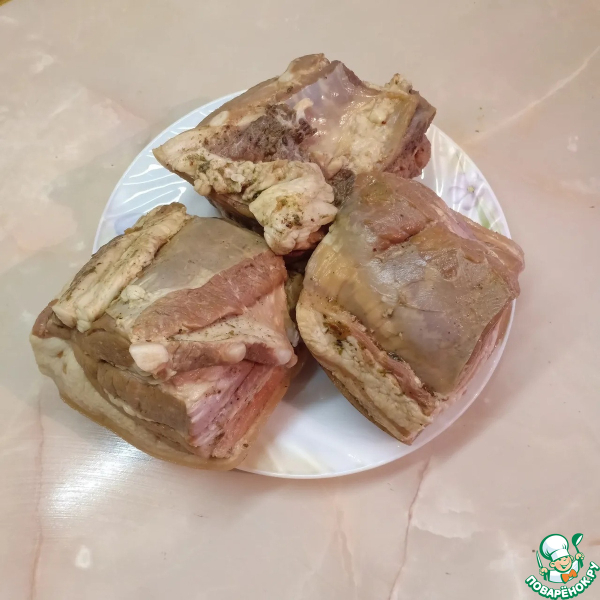 Свиная грудинка со специями