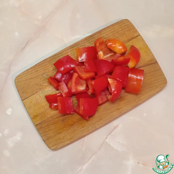 Свинина с фасолью и овощами