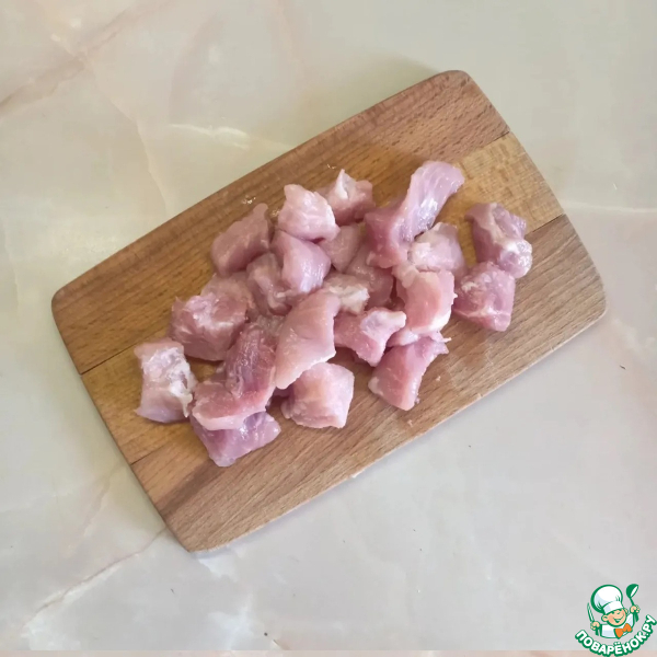 Свинина с фасолью и овощами