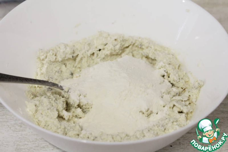 Сырники с голубым сыром