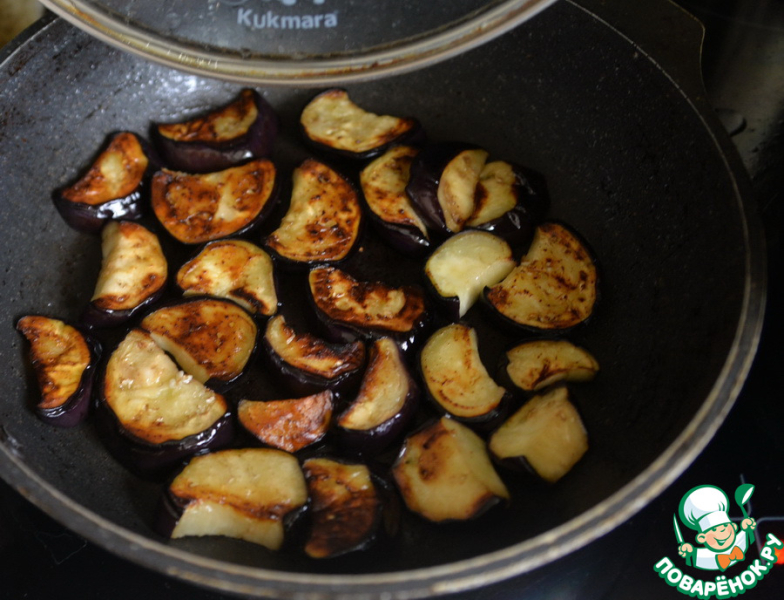 Теплый картофельный салат с овощами и тофу