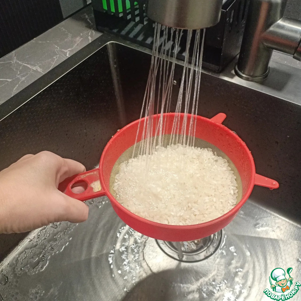 Тяхан с курицей и овощами