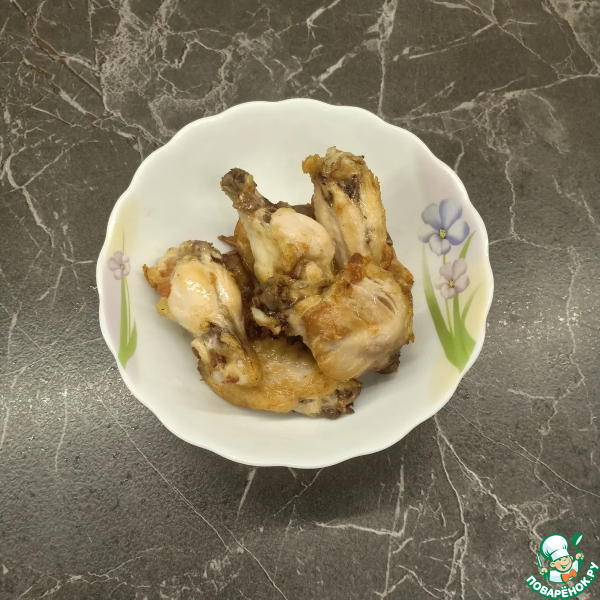 Тяхан с курицей и овощами