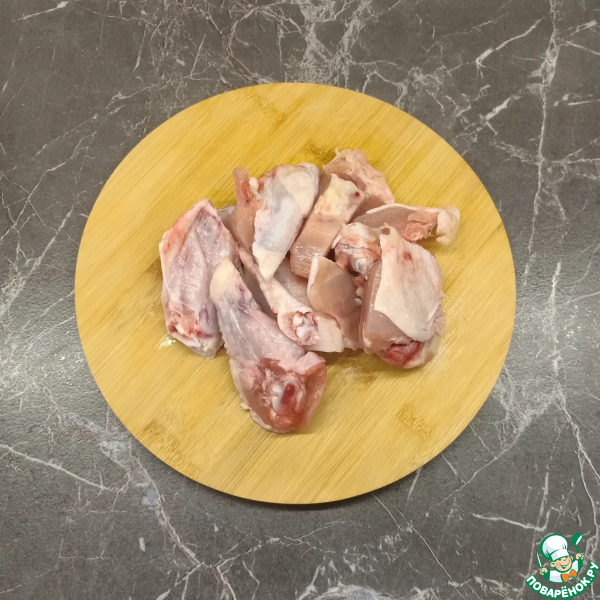 Тяхан с курицей и овощами