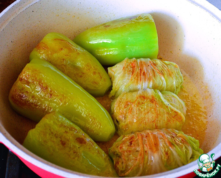 Толма ( долма) с булгуром и мясом