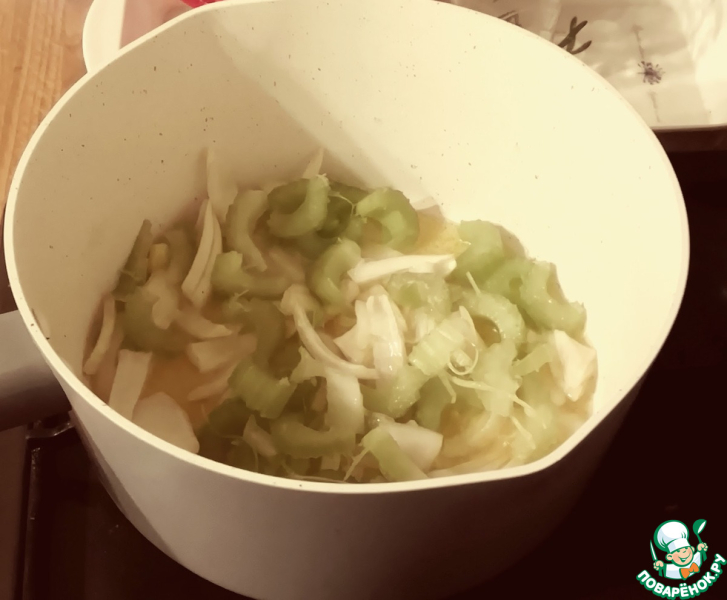 Томатный суп с орзо