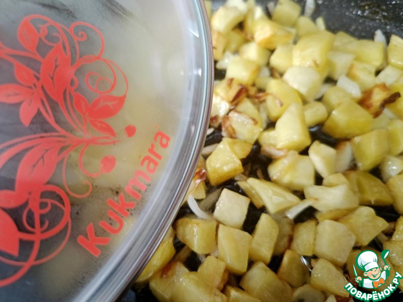 Тушеная капуста с картофелем и оливками