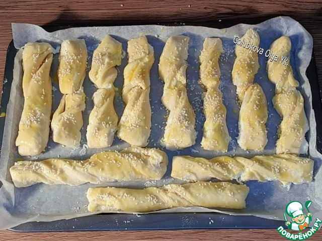 Творожные булочки-жгутики к чаю
