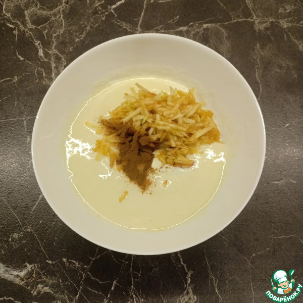 Вафли на цельнозерновой муке с яблоком