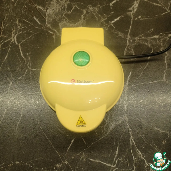 Вафли на цельнозерновой муке с яблоком