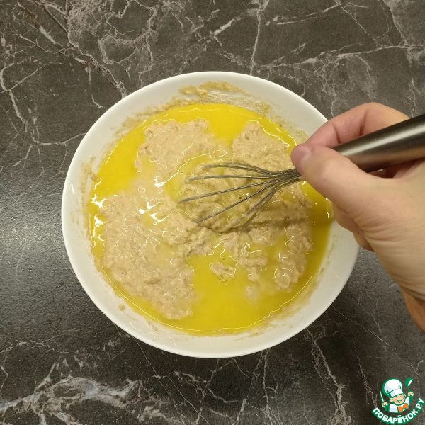 Вафли на цельнозерновой муке с яблоком