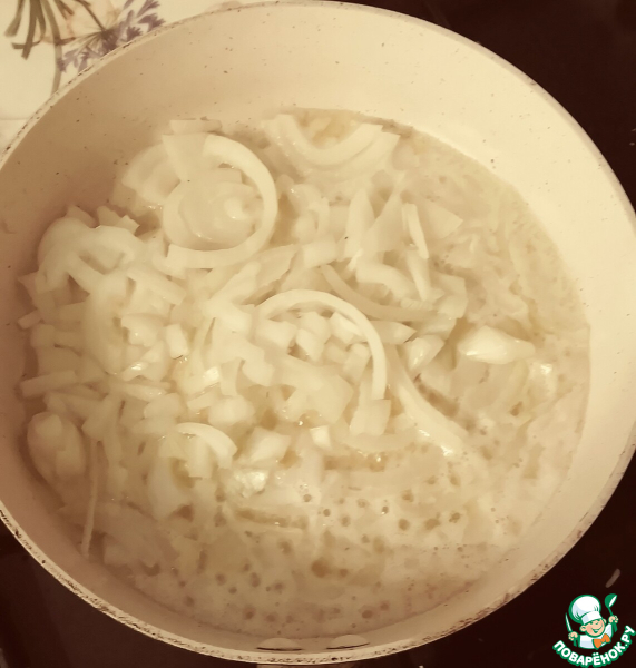 Валлийский рарэбит с луковым маринадом