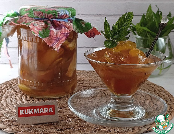Варенье из яблок и мяты