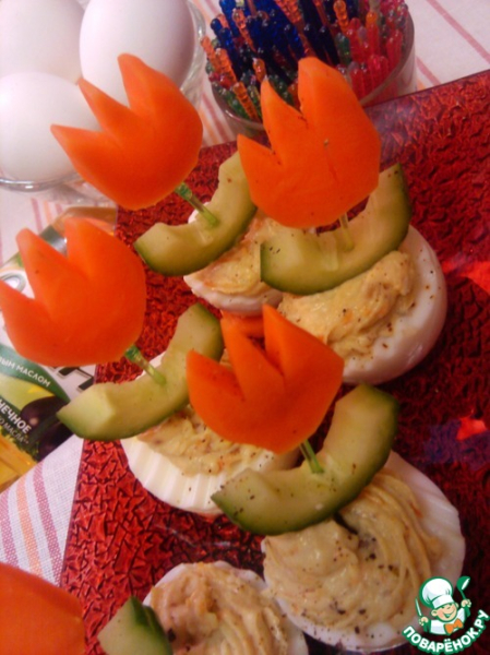 Весенние фаршированные яйца