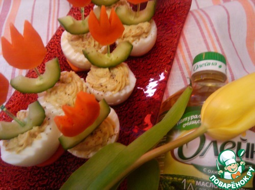 Весенние фаршированные яйца