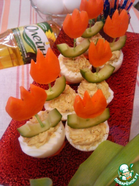 Весенние фаршированные яйца