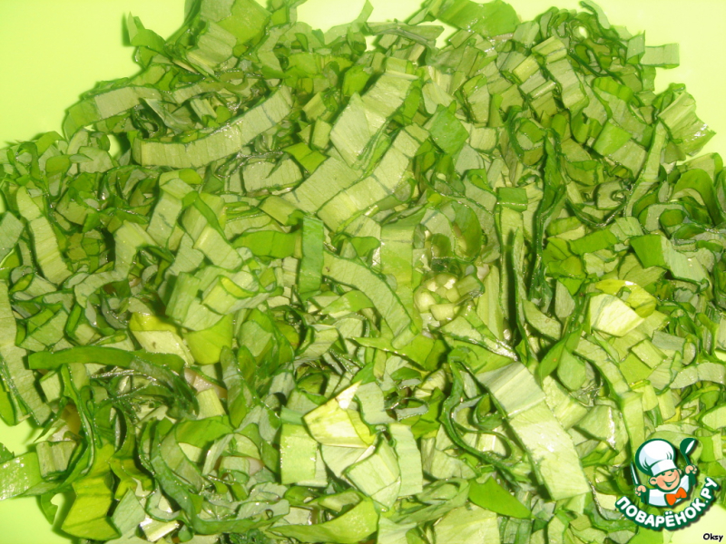 Весенний салат из черемши