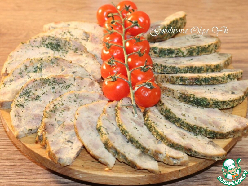 Ветчина из курицы и индейки