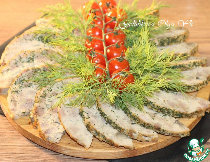 Ветчина из курицы и индейки
