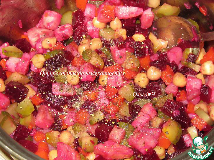 Винегрет с нутом