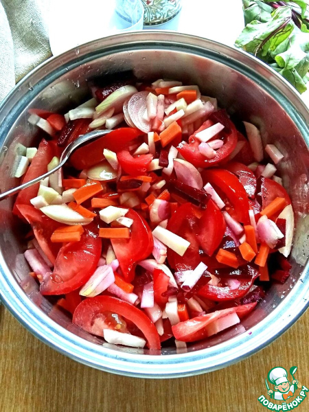 Заготовка для борща с капустой кольраби