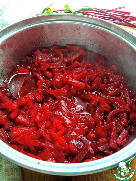 Заготовка для борща с капустой кольраби