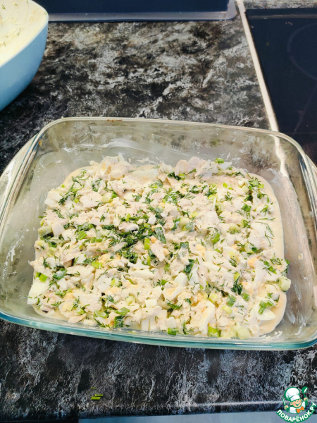 Заливной пирог-рыбник с бульоном