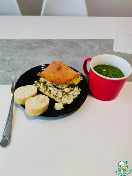 Заливной пирог-рыбник с бульоном
